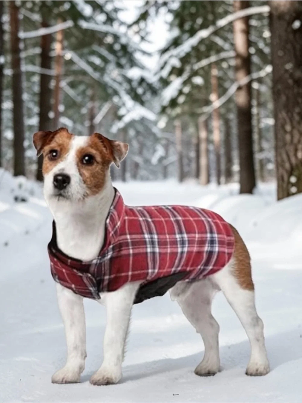 Kuoser Dog Coat Small Waterproof Reversible Jacket Plaid Winter Warm Puppy NWT